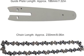 Stalen Kettingzaagketting 186 mm voor Kleine Elektrische Kettingzagen