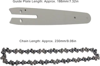 Stalen Kettingzaagketting 186 mm voor Kleine Elektrische Kettingzagen
