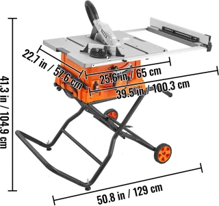 Tafelzaag 10 Inch Met Statief 8 Ampère 4800 TPM