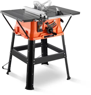 Tafelzaag 254 mm 1800W met Onderstel en Zaagblad 24T