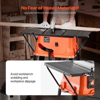 Tafelzaag 254 mm 1800W met Onderstel en Zaagblad 24T