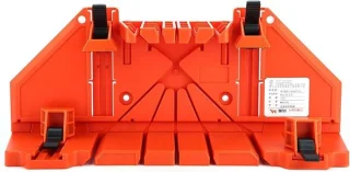 Verstekbak met klem - zaagbak voor houtbewerking, 14 inch, oranje