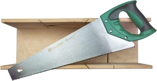 Verstekbak met zaag, xl formaat, 48.5 cm, groen
