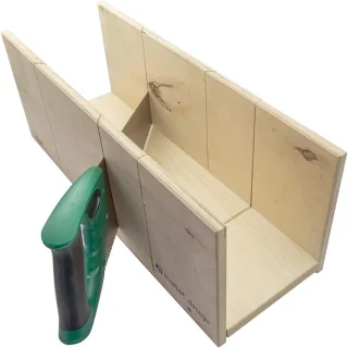 Verstekbak met zaag, xl formaat, 48.5 cm, groen