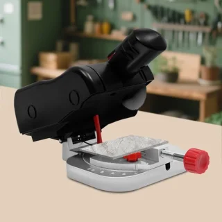 Verstekzaag 90 W aluminiumlegering zilver en zwart