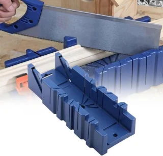 Verstekzaag doos 310 x 125 x 70 mm blauw