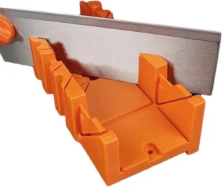 Verstekzaag Hout - Zaag Hulp - Nauwkeurig Zagen - Verstelbare Hoek - 30 cm Lengte - Grijs