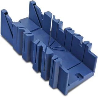 Verstekzaag met klem - hoeksnijder voor hout - 90 mm klembreedte, grijs
