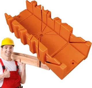 Verstekzaag set - verstekdoos zaag - 29.5 x 9 x 5 cm - grijs