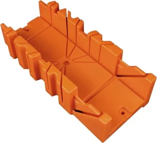 Verstekzaagbox - Zaagmal Houtbewerking - Nauwkeurig Zagen - Verstelbare Hoeken - 14 Inch - Oranje