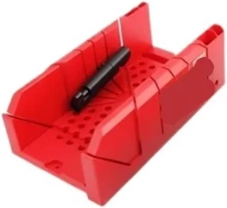 Verstekzaagkast houtsnijgereedschap rood