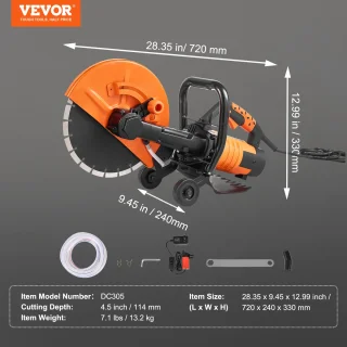 VEVOR Betonzaag 305 mm