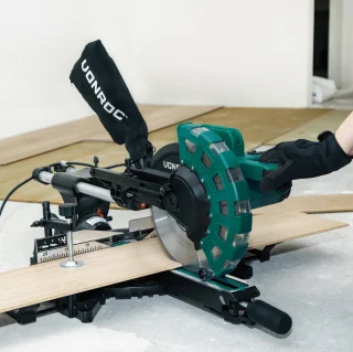 VONROC Kap- en afkortzaag 2200W Ø254mm met trekfunctie