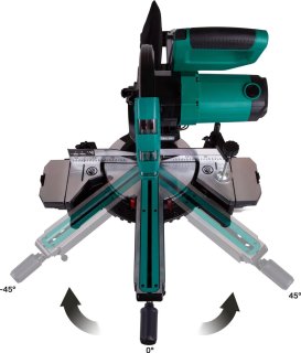 VONROC Kap- en afkortzaag 2200W Ø254mm met trekfunctie