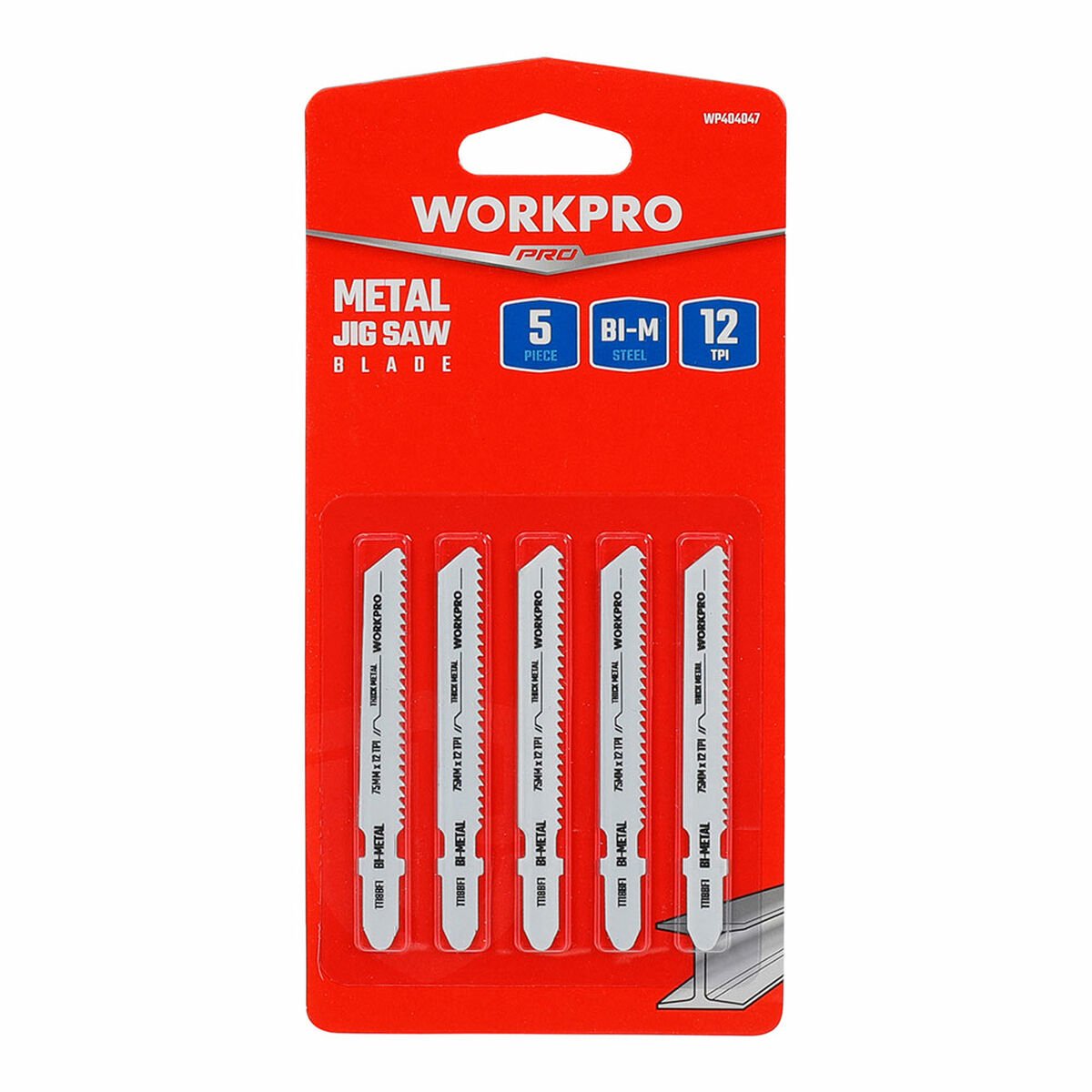 De Workpro T118BF Zaagblad Decoupeerzaag Metaal 5-pack in één oogopslag