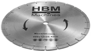 Zaagblad 400 mm voor HBM betonzaag