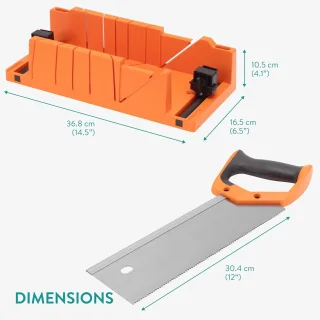 Zaagbox met handzaag