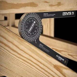 Zeynomax 7 inch verstekzaag gradenboog hoekzoeker aluminium