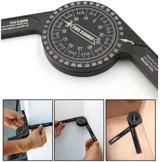 Zeynomax 7 inch verstekzaag gradenboog hoekzoeker aluminium