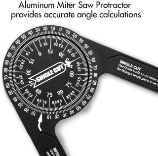 Zeynomax 7 inch verstekzaag gradenboog hoekzoeker aluminium