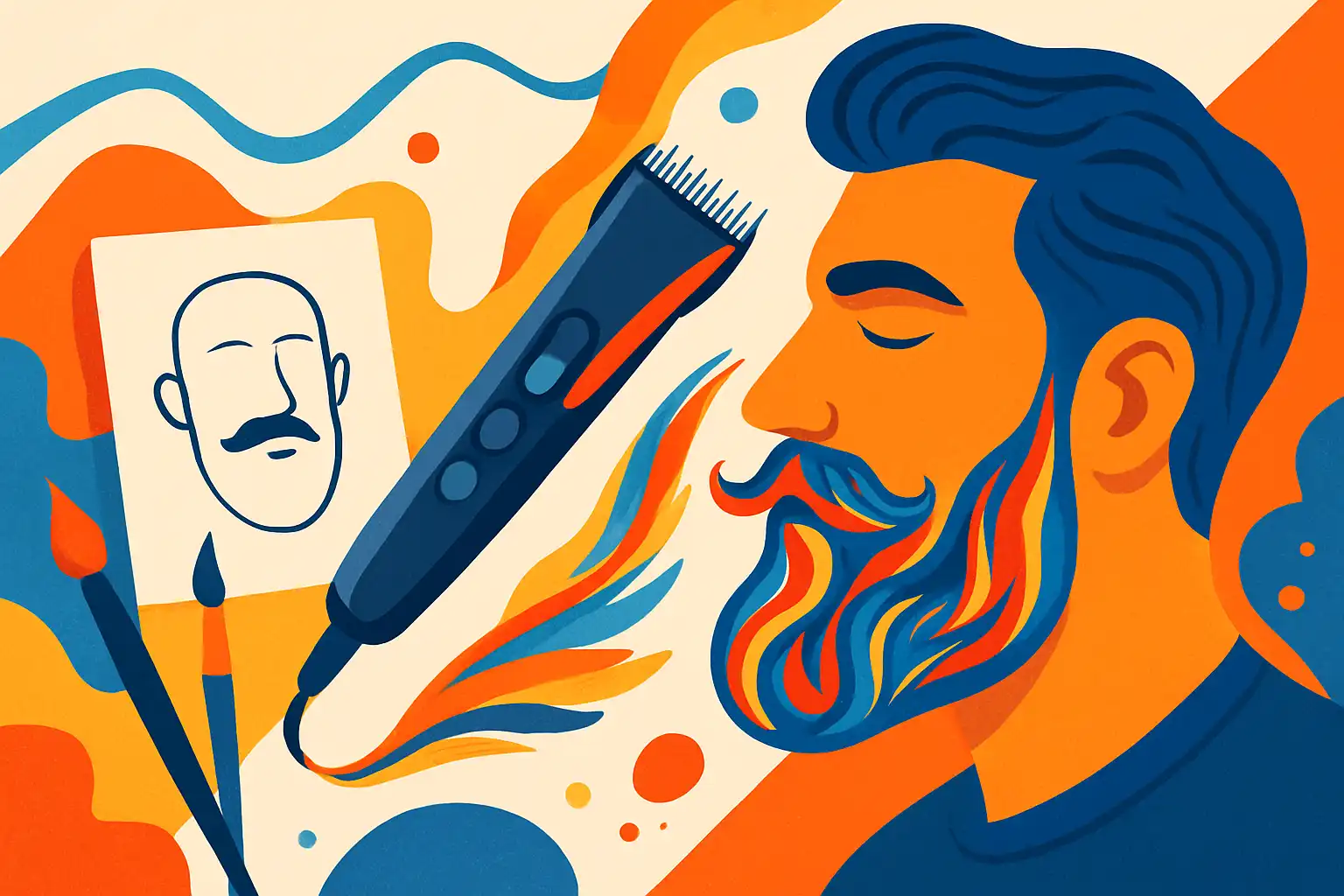 Baardtrimmer als penseel: stap-voor-stap designs en technieken voor creatieve baarden