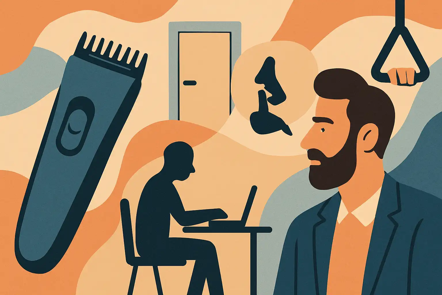 Baardtrimmer etiquette: discreet trimmen op kantoor en onderweg