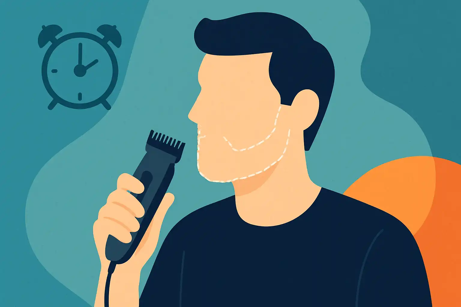 De onzichtbare baardtrimmer: hoe je elke ochtend in 2 minuten trimt zonder dat iemand het merkt