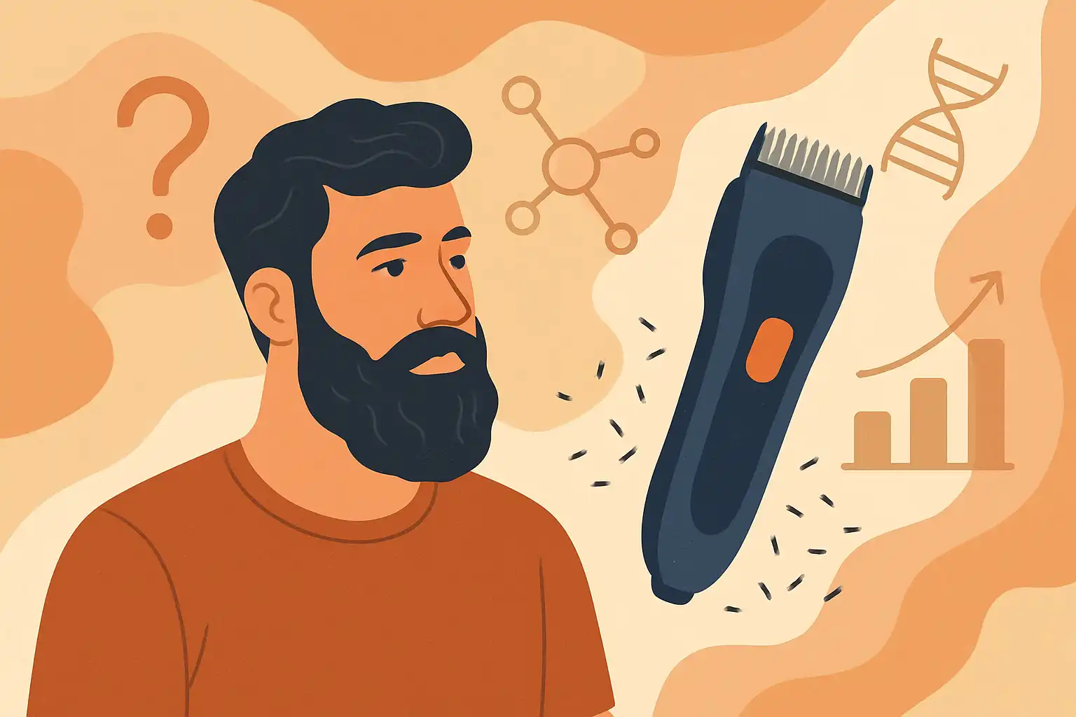 Maakt je baardtrimmer je baard dikker: mythes, wetenschap en slimme routines