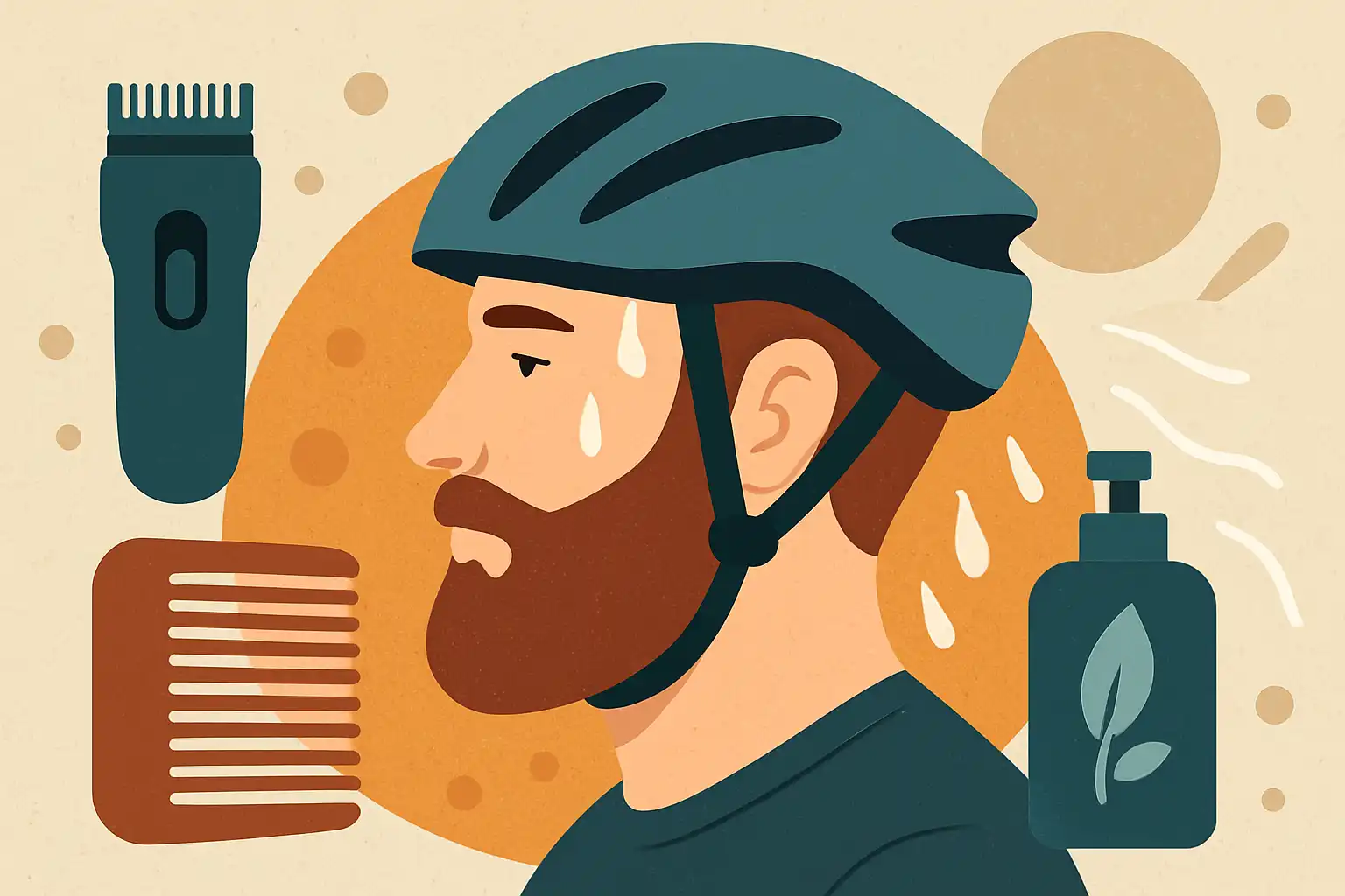 Sportproof baard: zo maak je je trim- en verzorgingsroutine bestand tegen zweten en helmdruk