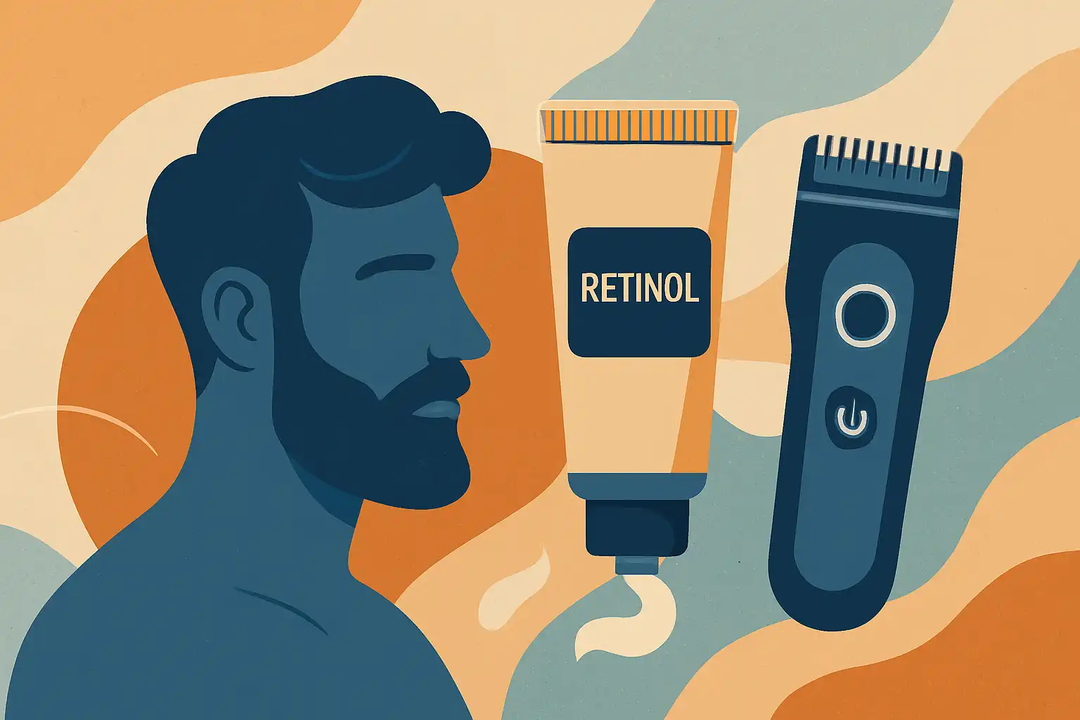 Trimmen en actieve huidverzorging: zo combineer je retinol en baardtrimmen zonder irritatie
