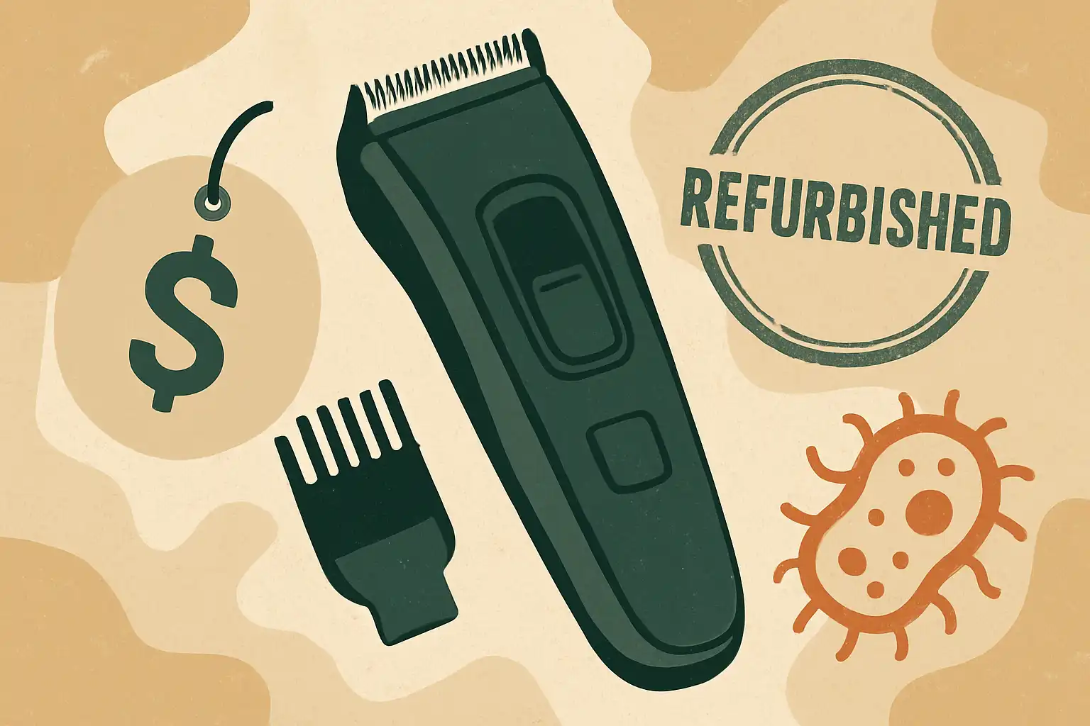 Tweedehands of refurbished trimmers: slim besparen of hygiënisch risico?