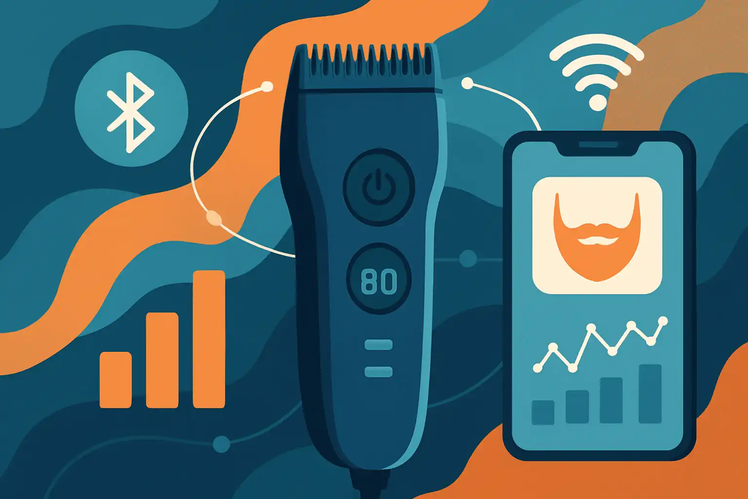 Van Bluetooth tot app-analyse: hoe smart baardtrimmers je routine revolutioneren
