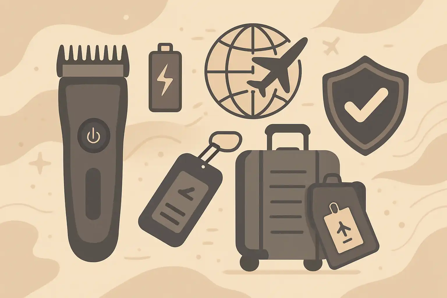 Veilig reizen met je baardtrimmer: batterijen, douaneregels en slim inpakken