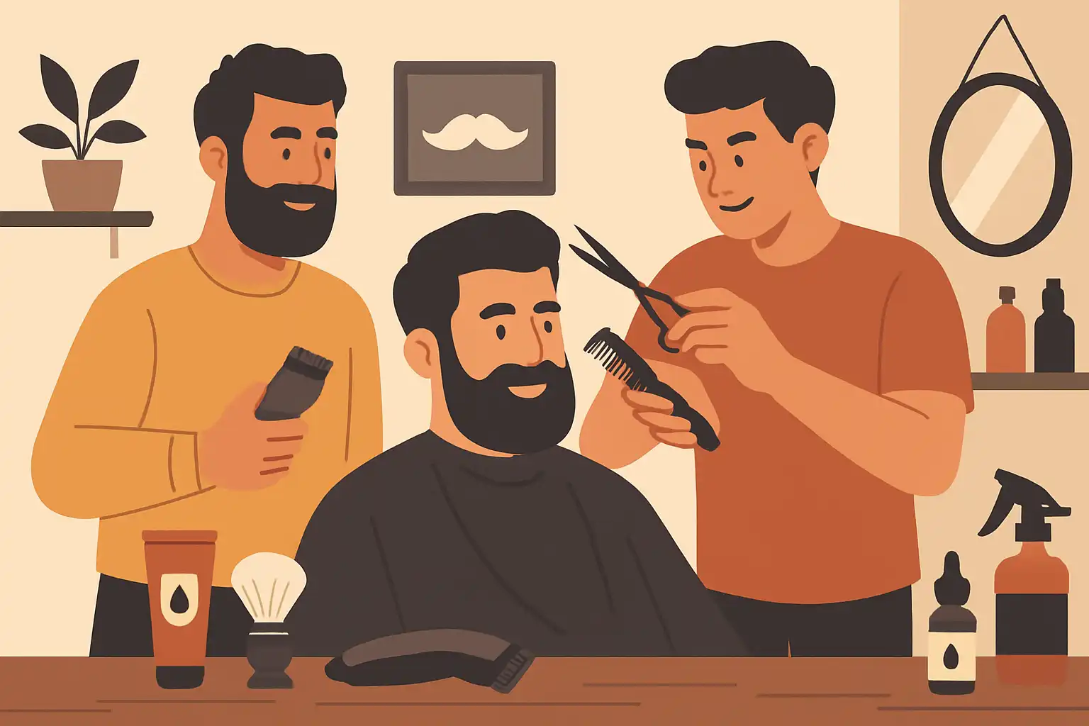 Zo organiseer je een trimavond met vrienden: barbershop-fun thuis zonder gedoe