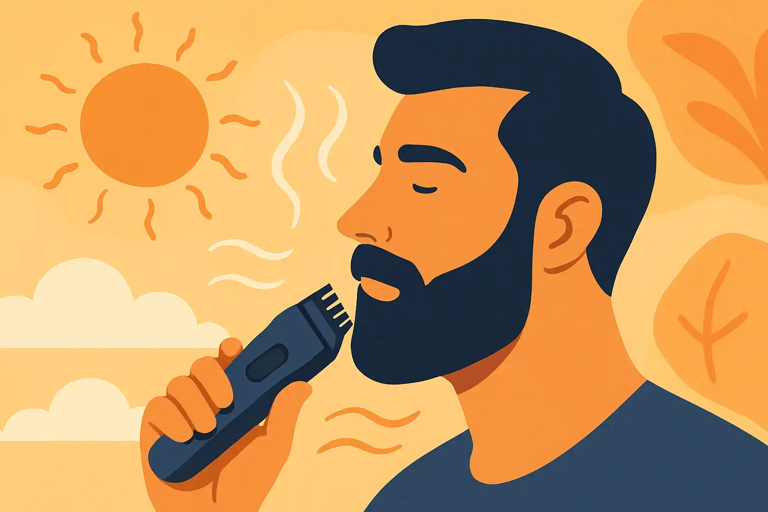 Zo trim je je baard slim bij hitte en hoge luchtvochtigheid