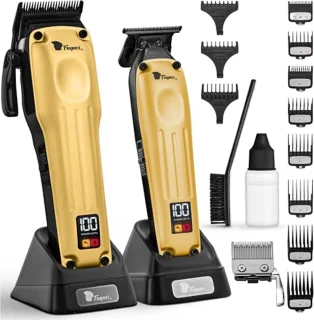 Professionele Haarclipper voor Mannen met Hoge Precisie, Borstelloze Motor en Draadloze Haar Knipset