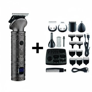 De Zilan Apollon 16 in 1 – Professionele Trimmer – Shaver – Grooming Set – LED Display – Draadloos – Snelle Oplaadfunctie – Inclusief 10 Opzetkammen in één oogopslag