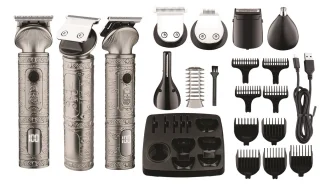 Zilan Apollon 16 in 1 – Professionele Trimmer – Shaver – Grooming Set – LED Display – Draadloos – Snelle Oplaadfunctie – Inclusief 10 Opzetkammen