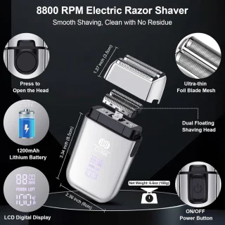 Professionele Draadloze Tondeuse en Trimmers Set voor Heren - Kappersset voor Thuisgebruik en Perfect voor het Kappen van Haar en Baard