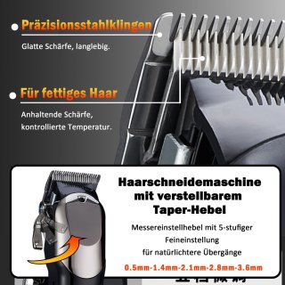 Wat vinden we goed aan de IBETTERTEC - Professioneel Haar- en Baardtrimmer Set - Draadloos - Lange Accuduur - Voor Precisie Kapsels Fades en Baardverzorging voor Mannen en Kappers - Cadeauset voor Heren