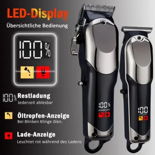 IBETTERTEC - Professioneel Haar- en Baardtrimmer Set - Draadloos - Lange Accuduur - Voor Precisie Kapsels Fades en Baardverzorging voor Mannen en Kappers - Cadeauset voor Heren