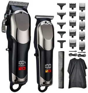 IBETTERTEC - Professioneel Haar- en Baardtrimmer Set - Draadloos - Lange Accuduur - Voor Precisie Kapsels Fades en Baardverzorging voor Mannen en Kappers - Cadeauset voor Heren