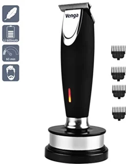 Baardtrimmer voor heren - Snoerloos, Snellader met USB, Dichtbij Trimdesign, Vintage Ontwerp