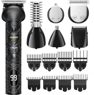 6-in-1 Baardtrimmer, Tondeuse en Precisietrimmer - USB-C Oplaadbaar met 150 Minuten Looptijd