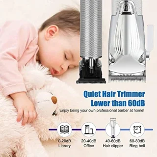 Professionele tondeuse - draadloze tondeuse - set met precisietrimmer - Led display