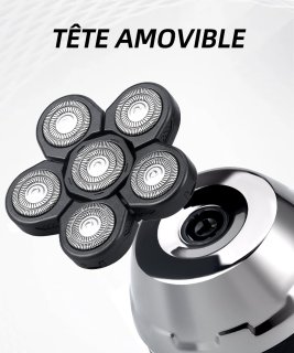 De Haar- en baardtrimmer voor mannen met een 6D roterende snijkop in één oogopslag