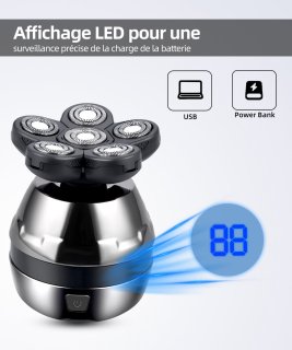 Wat vinden we goed aan de Haar- en baardtrimmer voor mannen met een 6D roterende snijkop