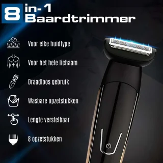 Tondeuse - Baardtrimmer - Tondeuse Mannen - Trimmer - Scheerapparaat - Scheerapparaat mannen - Neustrimmer - 11 in 1
