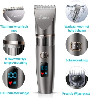 Professionele tondeuse - waterdicht baardtrimmer - 3 in 1 - mannen scheerapparaat - incl cape