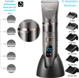 Professionele tondeuse - waterdicht baardtrimmer - 3 in 1 - mannen scheerapparaat - incl cape
